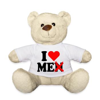 I Love Me Men I Love Me Self Love Women - Teddy Bear - white - Front