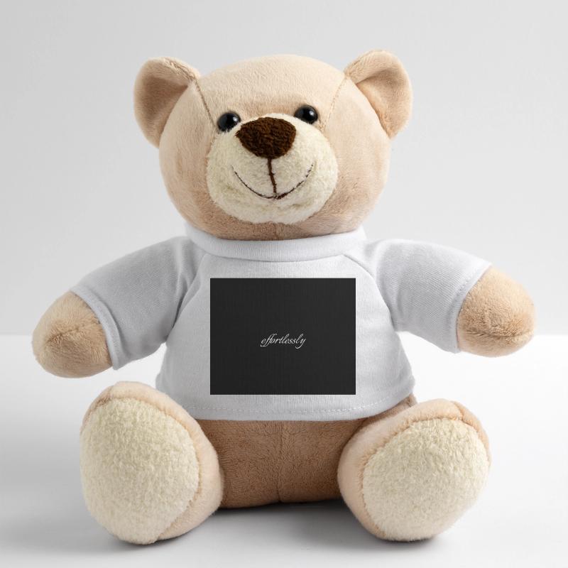 Effortlessly Elegant Script Typography Teddy Bear