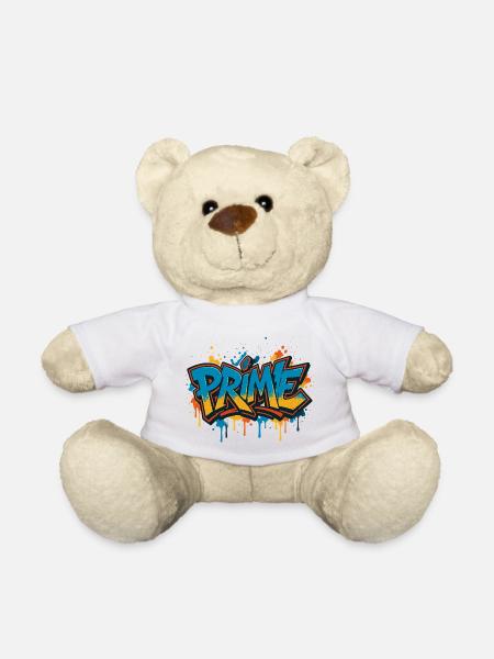 Prime Graffiti Neon Splash - Teddy Bear - white