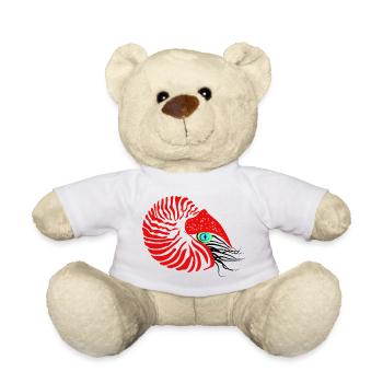 Perlboot, Ammonit, Kopffüßer, Nautilus - Teddy - Weiß - Vorne