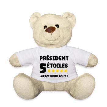 Président - Nounours - blanc - Devant