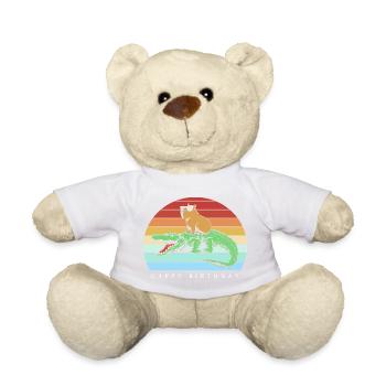Happy Birthday Capybara Happy birthday - Teddy Bear - white - Front