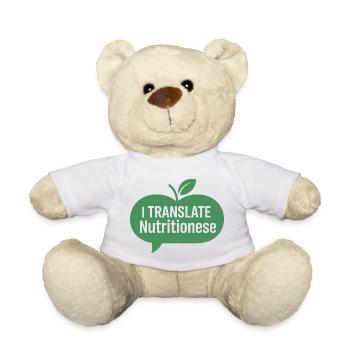 Kommunikation zur Ernährung von Registered Dietitian - Teddy - Weiß - Vorne