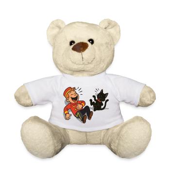 Franky & Meeko laughing - Teddy Bear - white - Front
