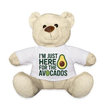 Ich bin nur hier für den Avocado-Ernährungsberater - Teddy - Weiß - Vorne
