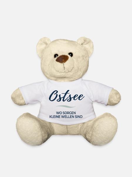 Ostsee– Wo Sorgen kleine Wellen sind - Teddy - Weiß