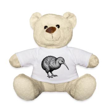 Kiwi Bird - Teddy Bear - white - Front