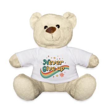 Regenbogen-Retro-Ausdauer - Teddy - Weiß - Vorne