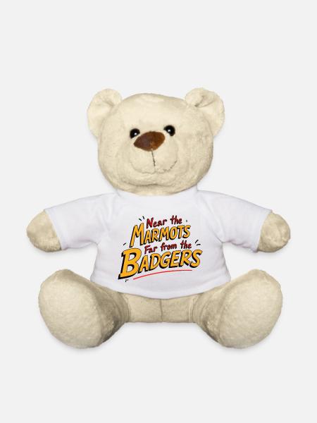 Murmeltier, Murmeltiere, nahe Murmeltiere - Teddy - Weiß
