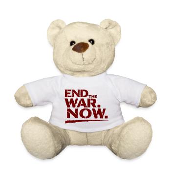 End The War Now Statement für Frieden - Teddy - Weiß - Vorne