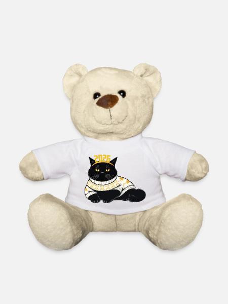 Neujahr 2026 Design - Teddy - Weiß
