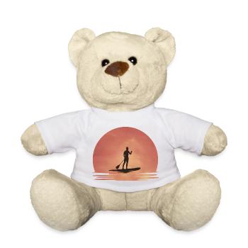 Sunset SUP – Tranquility on the water - Teddy Bear - white - Front