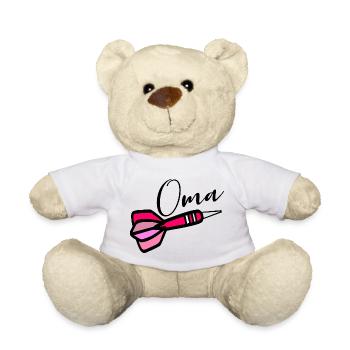 Dartspiel Darts Oma - Teddy - Weiß - Vorne