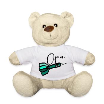 Dartsportler Dart Opa - Teddy - Weiß - Vorne