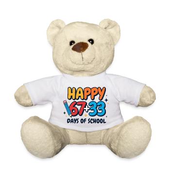 Joyeux 100 jours d’école - Nounours - blanc - Devant