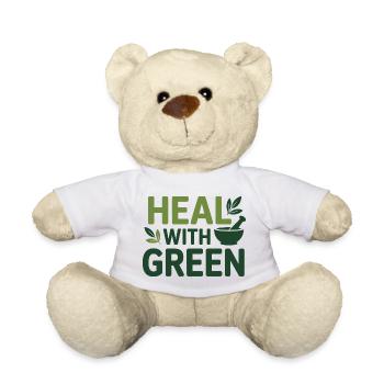 Herbalist Heal With Green Professional Practition - Teddy Bear - white - Front