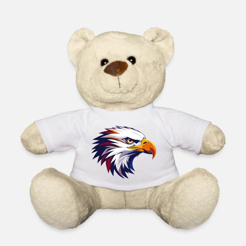 Style contrastant coloré à tête d’aigle - Nounours - blanc