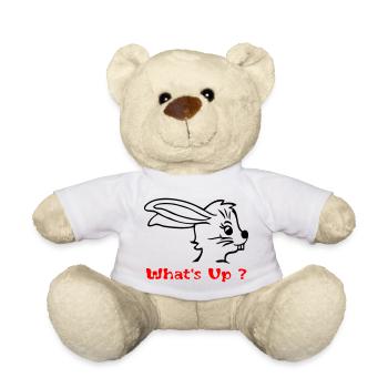 Le lapin en contrainte de Pâques - Nounours - blanc - Devant