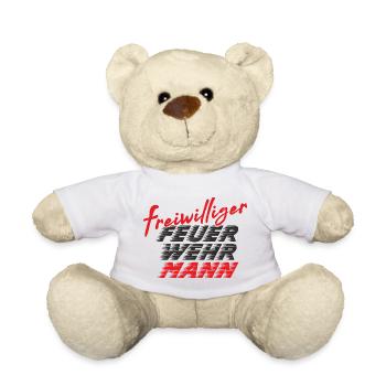 Fireman - Teddy Bear - white - Front