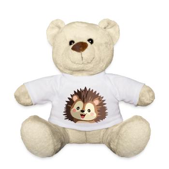 Kuscheliger Igelgrafik - Teddy - Weiß - Vorne
