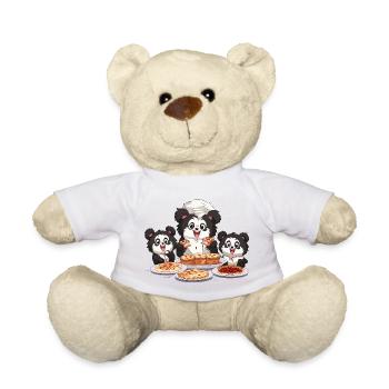 Panda Pizza Fest - Teddy - Weiß - Vorne