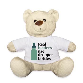 Homeopathy Real Healers Dropper Bottles Profession - Teddy Bear - white - Front