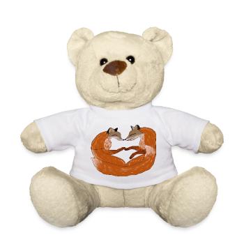 Fuchsherz Zweisamkeit - Teddy - Weiß - Vorne