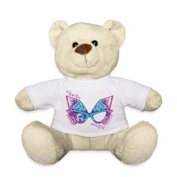Des lunettes pour chat avec un léopard des neiges espiègle - Nounours - blanc - Devant