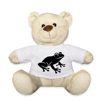 Frosch Symbol - Teddy - Weiß - Vorne