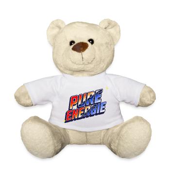 Pure Energy Retro - Energy, Power and Motivation - Teddy Bear - white - Front