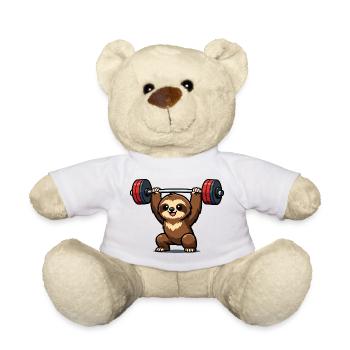 Powerful sloth lift - Teddy Bear - white - Front