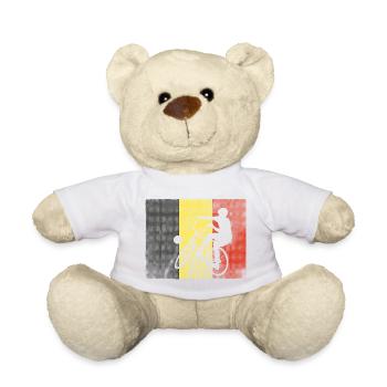 Radball, Radballer, Hallenradsport, Belgien - Teddy - Weiß - Vorne