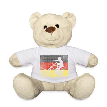 Cyclisme, Cycleball, Cyclisme en salle, Allemagne - Nounours - blanc - Devant