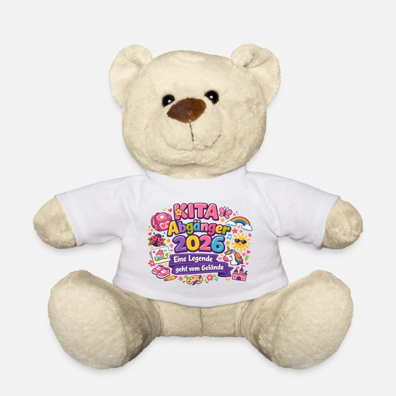 Kita Abgänger 2026 Mädchen Legende - Teddy - Weiß
