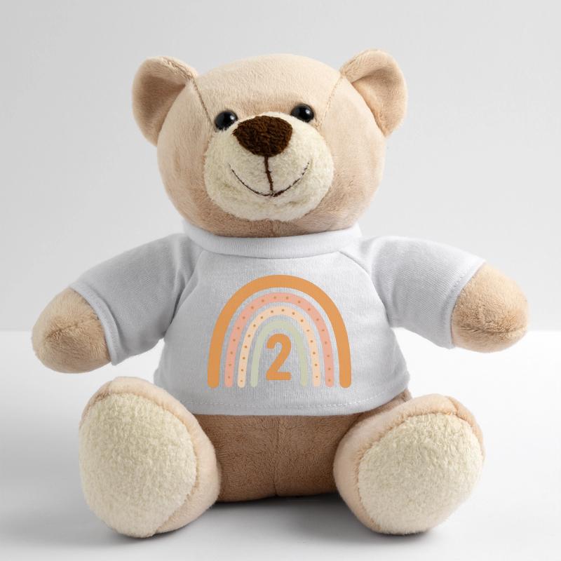 Second Birthday Rainbow Teddy Bear