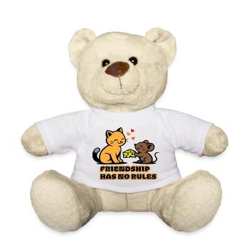 Freundschaft Ohne Regeln Katze Maus - Teddy - Weiß - Vorne