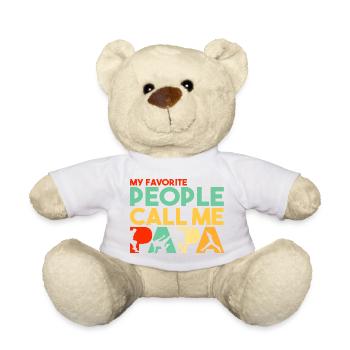 Parkour Papa Traceur Silhouette Retro Sports Art - Teddy Bear - white - Front