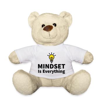 Mindset is everything Light bulb motivation success - Teddy Bear - white - Front