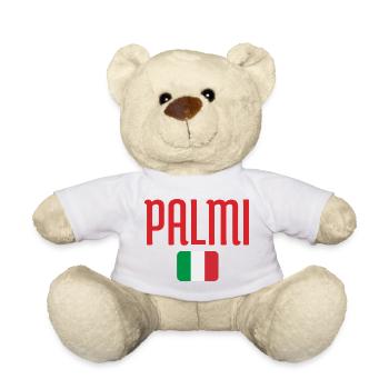 Drapeau italien de Palmi - Nounours - blanc - Devant