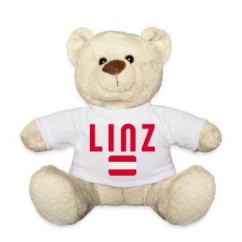Linz Austria Flag - Teddy Bear - white - Front