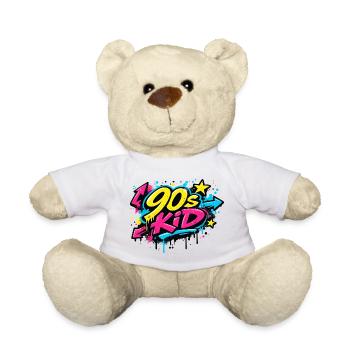 90s Kid Graffiti Burst - Teddy Bear - white - Front