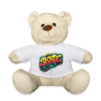 Skate Graffiti Explosion - Teddy Bear - white - Front