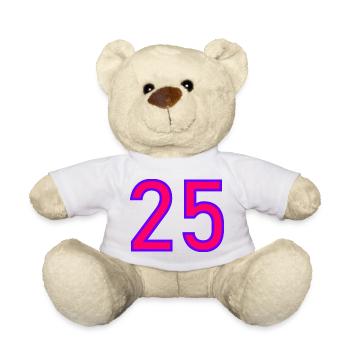 25. 25 YEARS. 25th ANNIVERSARY. 25 YEARS ANNIVERSARY. - Teddy Bear - white - Front