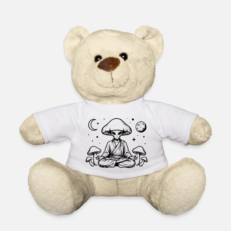 Zen Pilzmeister im Weltraum - Teddy - Weiß