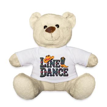 Line Dance Western Muster - Teddy - Weiß - Vorne