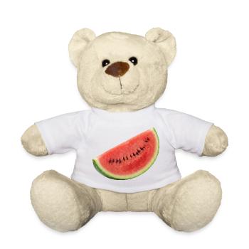 Watermelon, fresh melon summer - Teddy Bear - white - Front