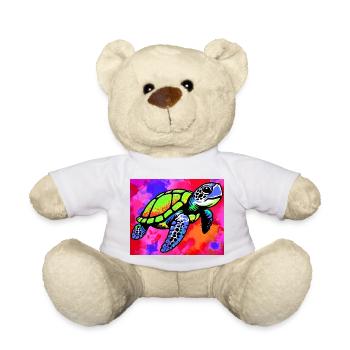 turtle - Teddy Bear - white - Front