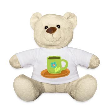 Tasse de thé Anniversaire Matin Grognon - Nounours - blanc - Devant