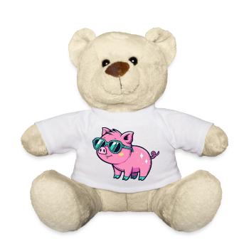 Cute Chic Pig Sonnenbrille - Teddy - Weiß - Vorne