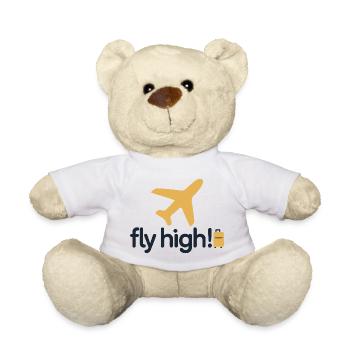 Fly High Travel Icon Tee - Teddy - Weiß - Vorne